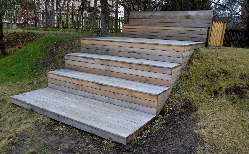 Outdoor Stairs in Spring